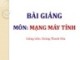 Bài giảng môn Mạng máy tính: Chương 4 - Hoàng Thanh Hòa