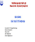 Bài giảng Cấu tạo ô tô hiện đại - TS. Nguyễn Đức Ngọc