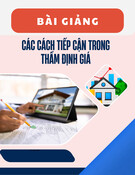 Bài giảng Các cách tiếp cận trong thẩm định giá