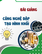 Bài giảng Công nghệ dập tạo hình khối: Chương 4 - TS. Đinh Văn Duy