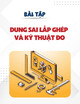 Bài tập Dung sai lắp ghép và kỹ thuật đo có hướng dẫn giải
