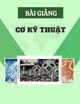 Bài giảng Cơ kỹ thuật - Vương Thành Tiên